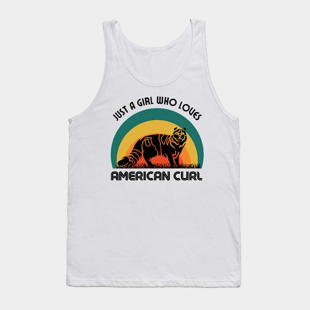 American Curl Cat Mom Tank Top by Jackbot90s